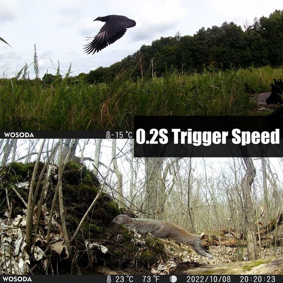 NEW Wosoda 30MP/1920P/0.2S  Digital Wildlife Trail Camera - Picture 5 of 6
